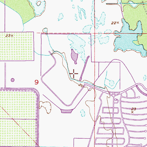 Topographic Map of The Forest Country Club, FL