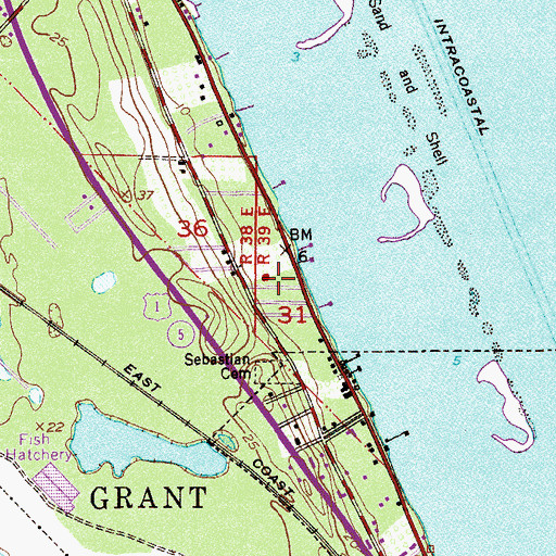 Topographic Map of El Capitan Mobile Home Park, FL