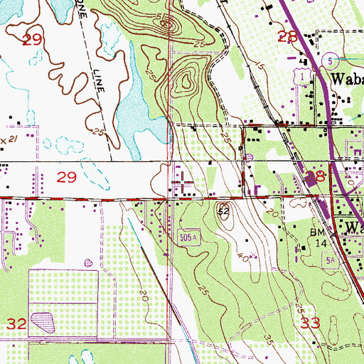 Topographic Map of Church of God by Faith, FL