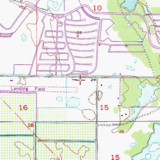 Topographic Map of Saint Lukes Catholic Church, FL