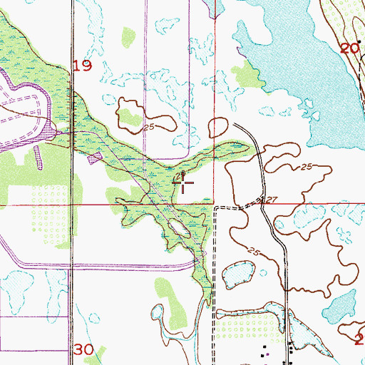 Topographic Map of Sebastian Christian Church, FL