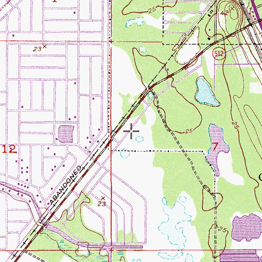 Topographic Map of Sebastian Church of God, FL
