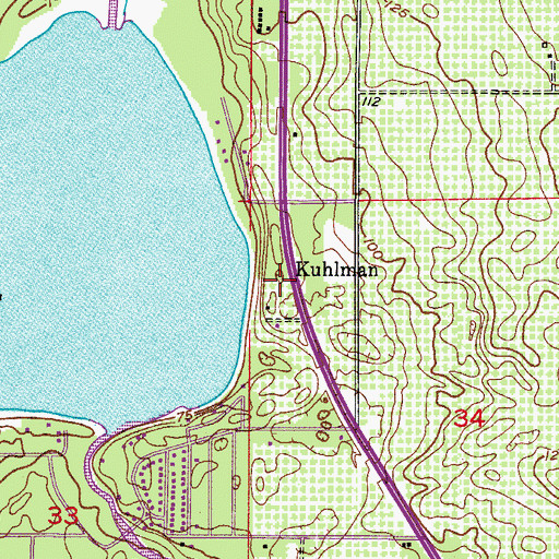 Topographic Map of The Highlander Mobile Home Court, FL