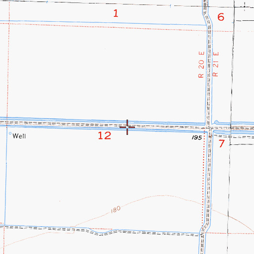 Topographic Map of Lovelace Levee, CA