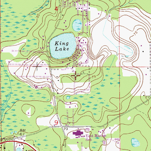 Topographic Map of Tall Timber Mobile Home Park, FL