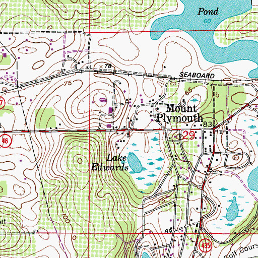 Topographic Map of Refuge Church of Our Lord Jesus Christ, FL