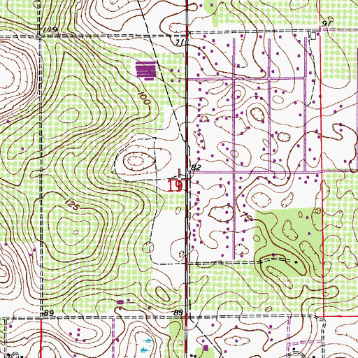 Topographic Map of Sorrento Christian Center, FL