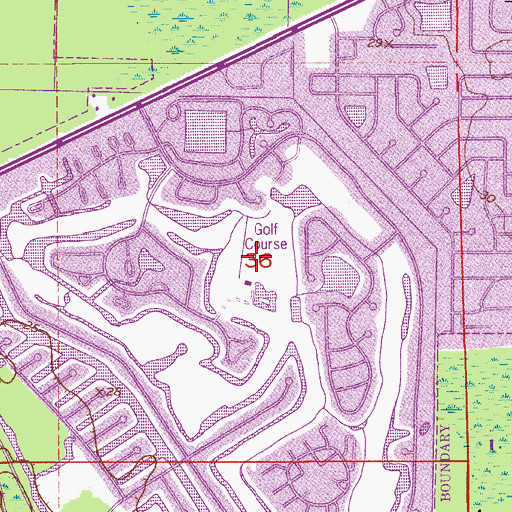 Topographic Map of The Royal Saint Augustine Golf and Country Club, FL