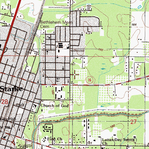 Topographic Map of Church of God by Faith, FL