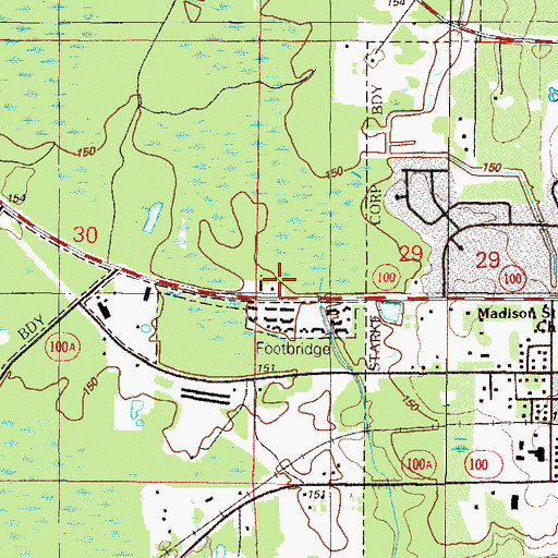 Topographic Map of Seventh Day Adventist Church, FL