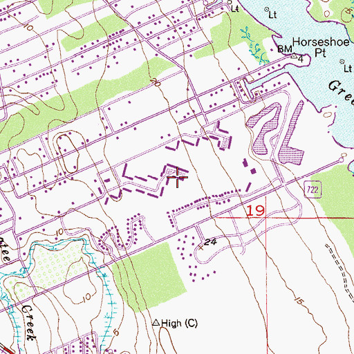 Topographic Map of Torrey Oaks Golf Course, FL