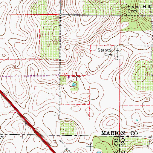 Topographic Map of Tradition Golf Club, FL
