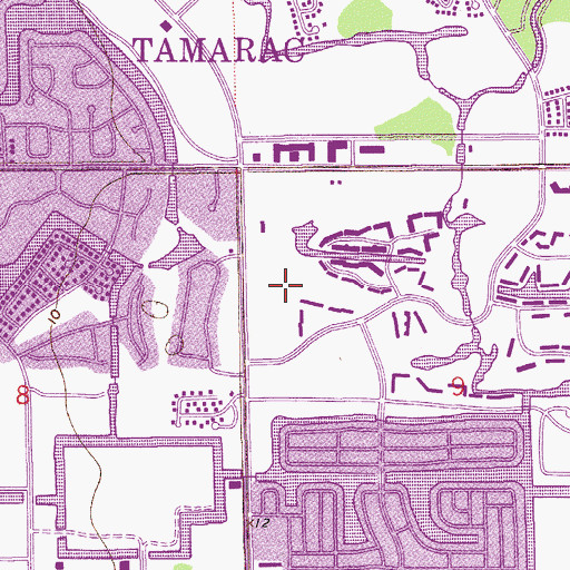 Topographic Map of Turtle Bay Golf Club, FL