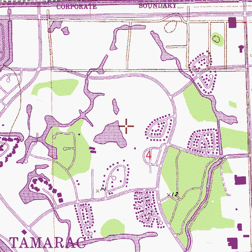 Topographic Map of Turtle Creek Club, FL