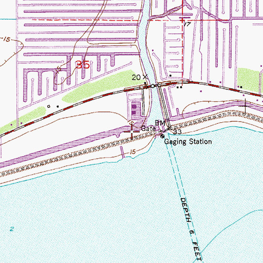 Topographic Map of South Florida Water Management District Pumping Station 133, FL