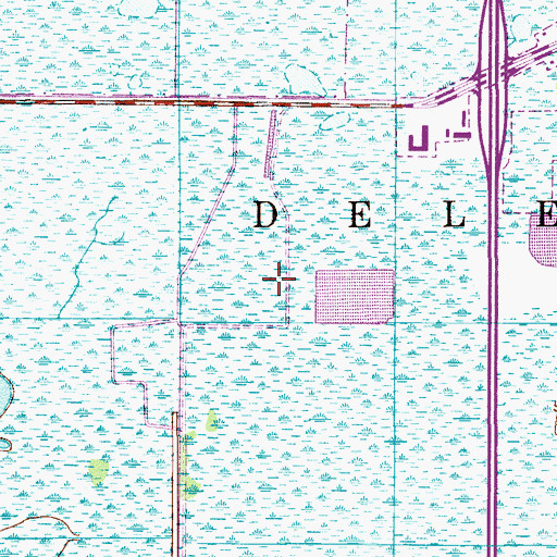 Topographic Map of Titusville Water Reclamation Plant at Blue Heron, FL