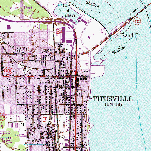 Topographic Map of North Brevard Historical Museum, FL