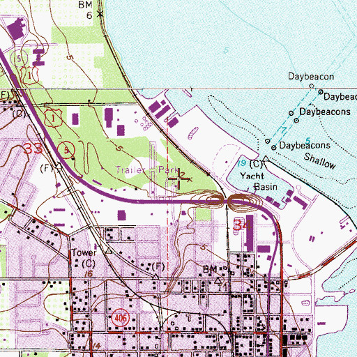 Topographic Map of Briarwood Mobile Home Park, FL