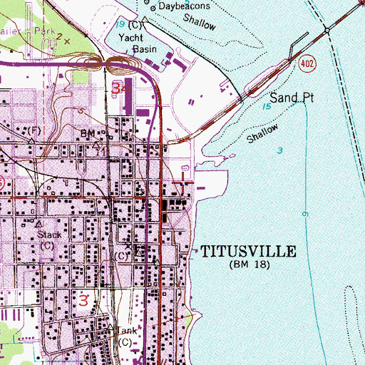 Topographic Map of Nelson Trailer Park, FL