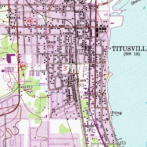 Topographic Map of Bethlehem Missionary Baptist Church, FL