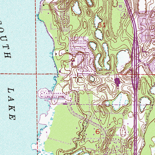 Topographic Map of Christ Community Church, FL