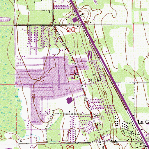 Topographic Map of New Fellowship Baptist Church, FL