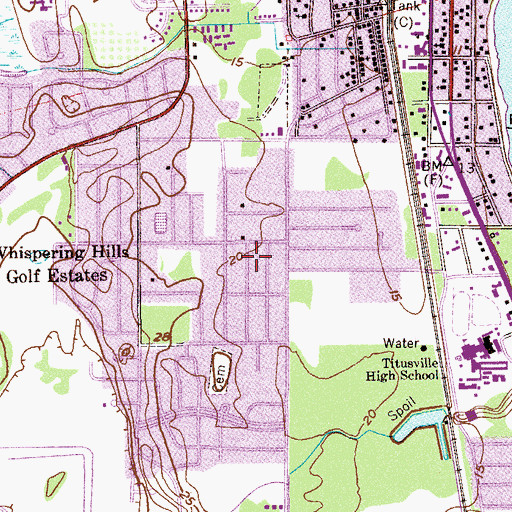 Topographic Map of Pentecostal Holiness Church of the Living God, FL