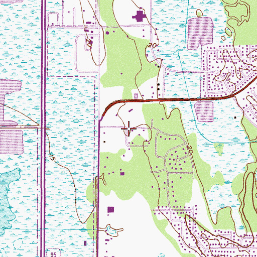 Topographic Map of Saint Simeon Orthodox Church, FL