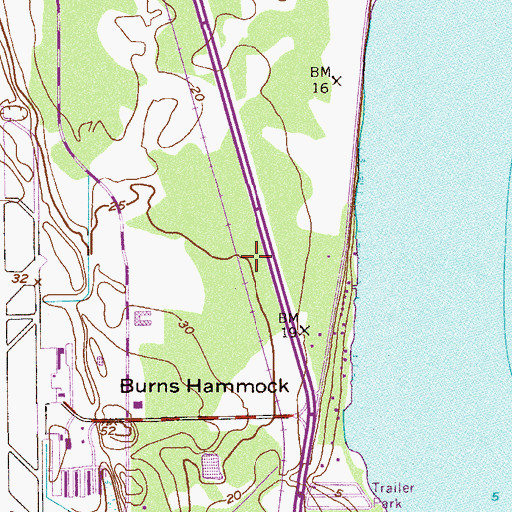Topographic Map of Sovereign Grace Church, FL