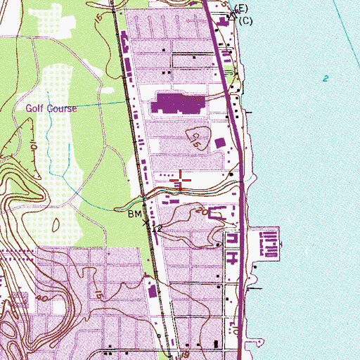 Topographic Map of Trinity Lutheran Church, FL