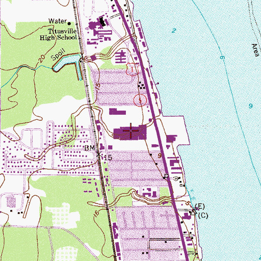 Topographic Map of Miracle City Mall, FL