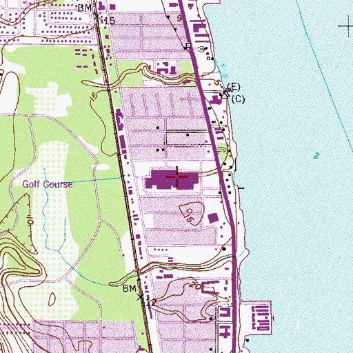 Topographic Map of Searstown Mall, FL