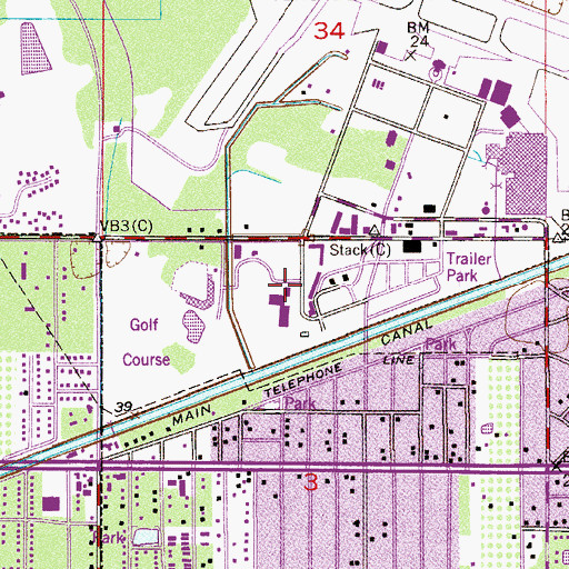 Topographic Map of Dodgertown Sports and Conference Center, FL
