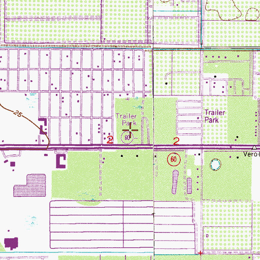 Topographic Map of Citrus Ridge Post Office, FL
