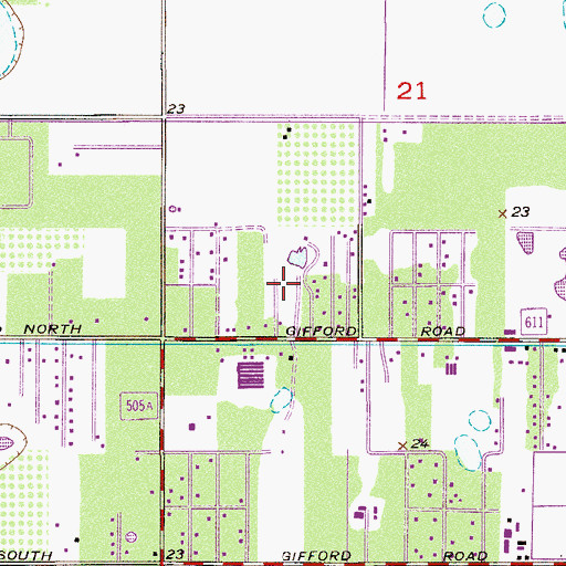 Topographic Map of Country Trailer Park, FL