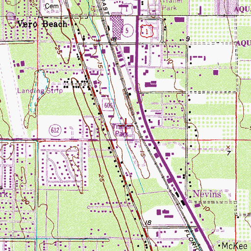 Topographic Map of Su - Rene Mobile Park, FL