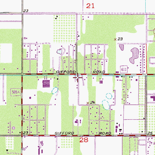 Topographic Map of Sweetwater Mobile Home Park, FL