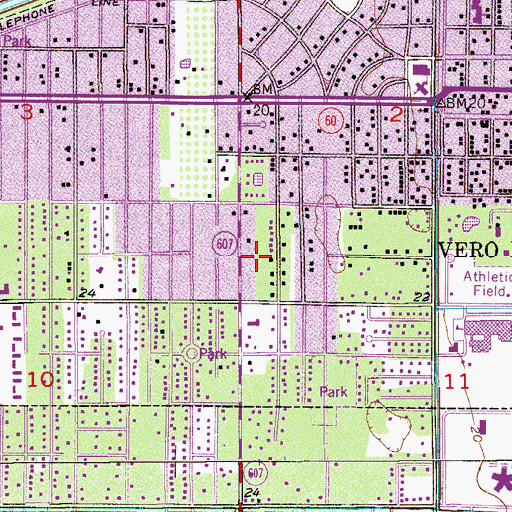 Topographic Map of Seventh Day Adventist Church, FL