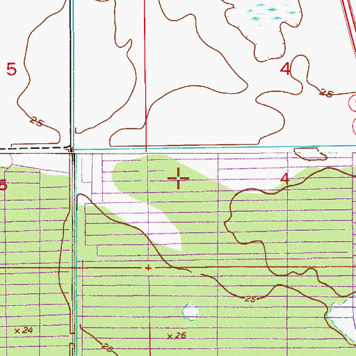 Topographic Map of Brewer Memorial Law Library, FL