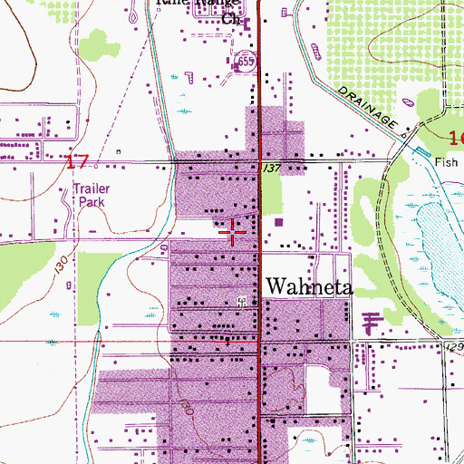 Topographic Map of Big Oak Mobile Home Park, FL