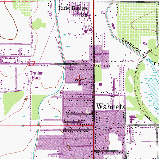 Topographic Map of Rosemont Mobile Home Park, FL