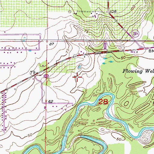 Topographic Map of Wekiva Golf Club, FL
