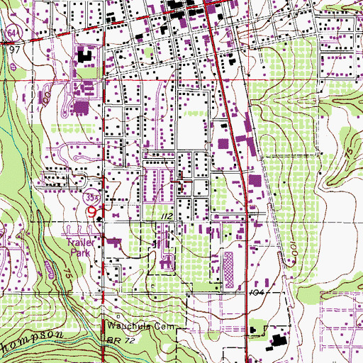 Topographic Map of Church of God of the First Born, FL