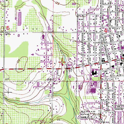 Topographic Map of Heartland Community Church, FL