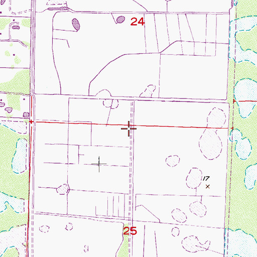 Topographic Map of Westchester Golf and Country Club, FL