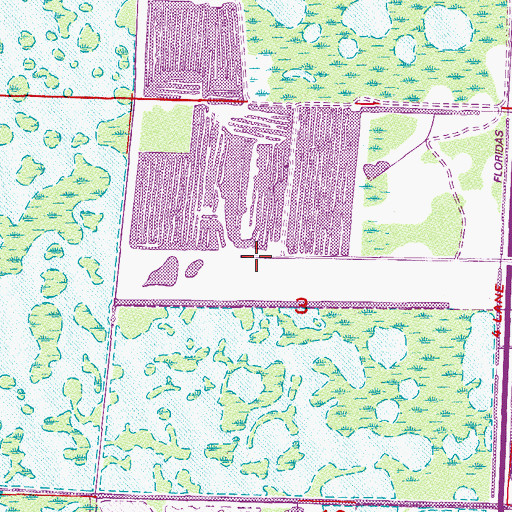 Topographic Map of WJNA - AM (West Palm Beach), FL