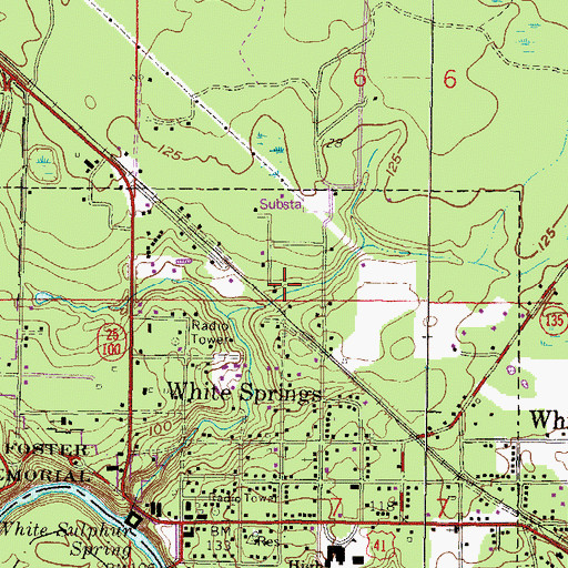 Topographic Map of Saint Lukes Freewill Baptist Church, FL