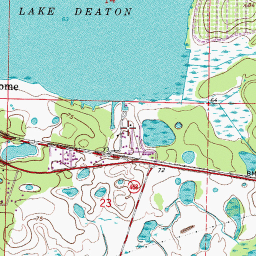 Topographic Map of Lakewood Mobile Home Park, FL