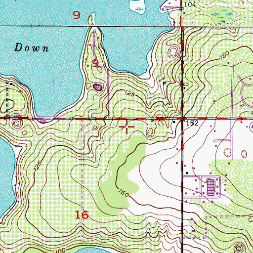 Topographic Map of Windermere Post Office, FL