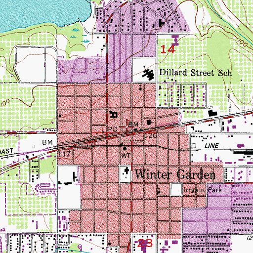 Topographic Map of Heritage Foundation History Center, FL